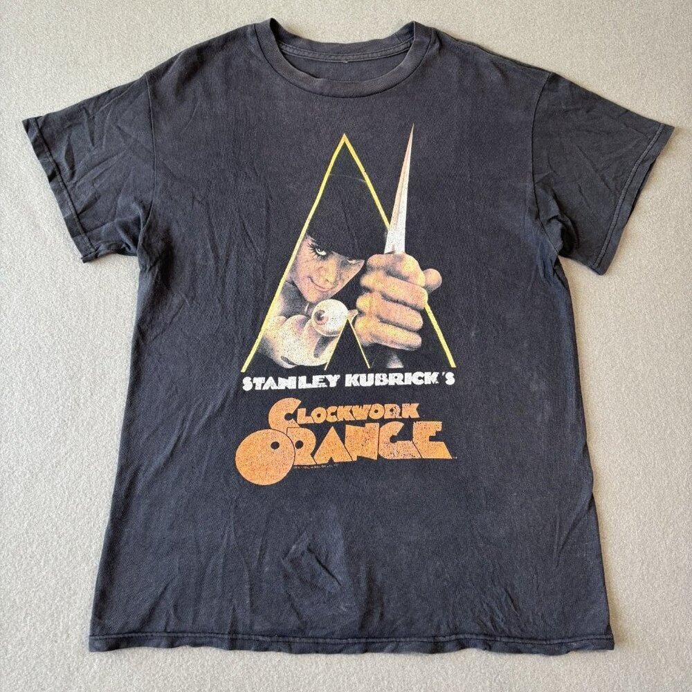 Vintage‎ A Clockwork Orange Movie Men’s Tshirt S Stanley Kubrick Alex Cult Faded